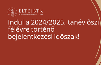 Indul a 2024/2025. tanév őszi félévre történő bejelentkezési időszak!