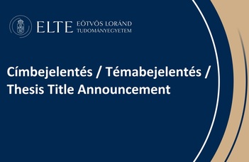 Thesis Title Announcement