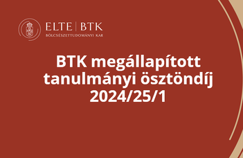 BTK megállapított tanulmányi ösztöndíj 2024/25/1