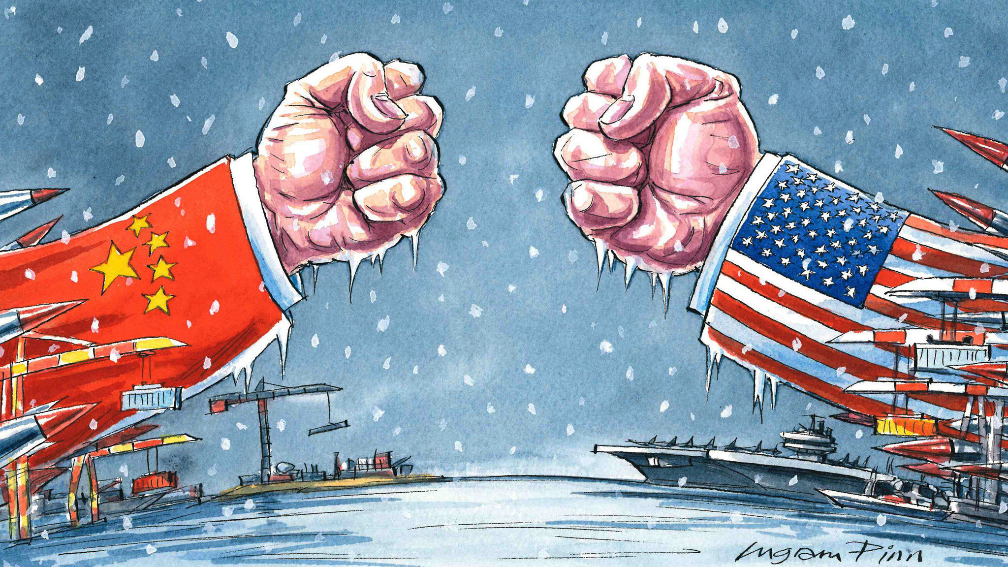 Metaphor And Metonymy In Chinese And American Political Cartoons   China Usa Tradewar Ft 