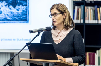 Dr. Gina Kavaliūnaitė-Holvoet tart előadásokat a BTK-n.
