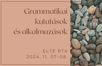 Folytatódik az „Új nézőpontok a magyar nyelv leírásában” című konferencia-sorozat.