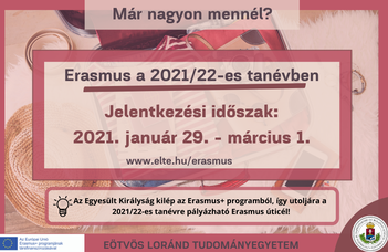 Erasmus+ főpályázati felhívás 2021/22